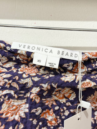 Veronica Beard casual floral ruched maxi skirt, XS