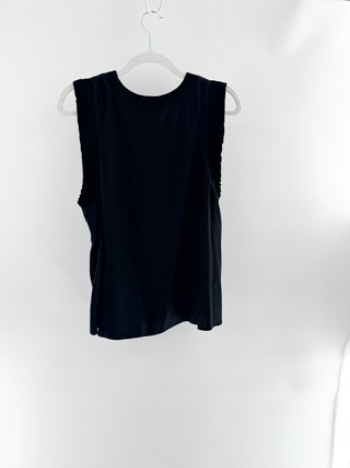 Cinq a sept sleeveless 100% silk top, XL