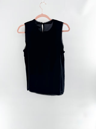 Vince sleeveless embellished lined top, 4