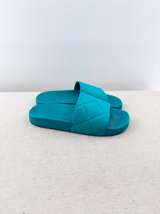 Bottega rubber slide sandals, 40