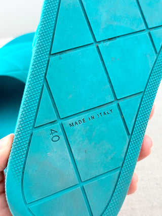 Bottega rubber slide sandals, 40