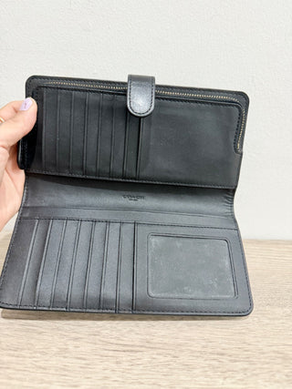 Coach Black Large Wallet/Card holder