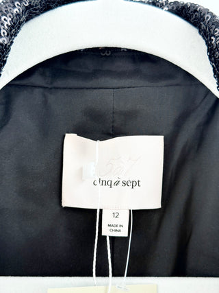 Cinq a sept sequin blazer, 12