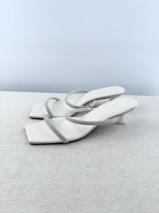 Cult Gaia nami leather and crystal embellished slide sandals, 40