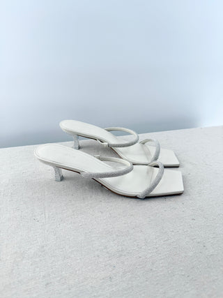 Cult Gaia nami leather and crystal embellished slide sandals, 40
