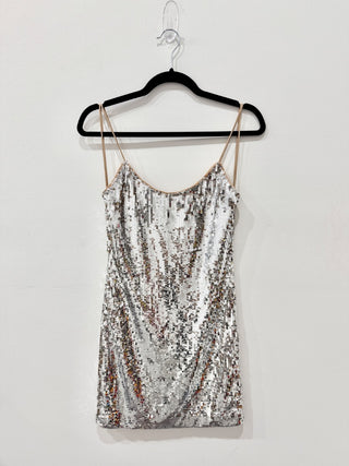 Alice + Olivia Dress with silver sequins, 6