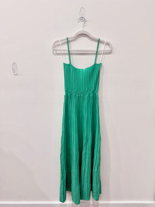 NWOT Runway Scout Alexa Sleeveless Knit Midi Slip Dress Emerald Green Women's XS
