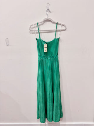 NWOT Runway Scout Alexa Sleeveless Knit Midi Slip Dress Emerald Green Women's XS