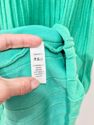 NWOT Runway Scout Alexa Sleeveless Knit Midi Slip Dress Emerald Green Women's XS