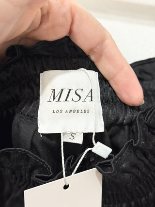 MISA off shoulder ruffle mini dress, S