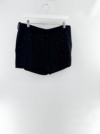 Diane von Furstenberg crystal studded shorts, 12