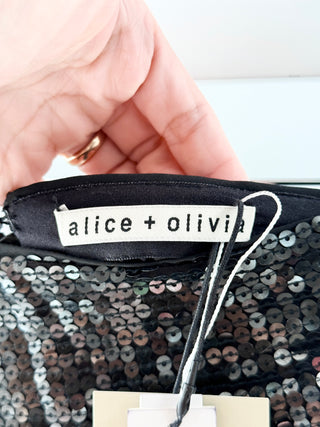 Alice & Olivia Sequined Mini Skirt, 2