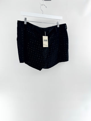 Diane von Furstenberg crystal studded shorts, 12