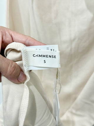 Commense Beloved Knotted Jersey Sleeveless Maxi Dress Apricot Women's Size Small