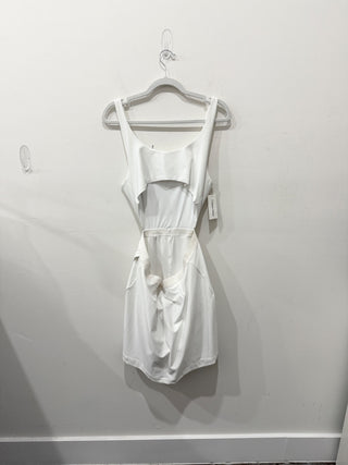NWT Outdoor Voices Sleeveless Cutout Tennis Court Dress Brilliant White Women XL