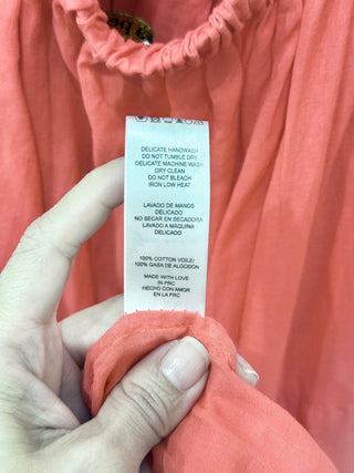 Lola Bohemian Halter Maxi Dress with Large Fringe Scarf Coral Red Women's Size S