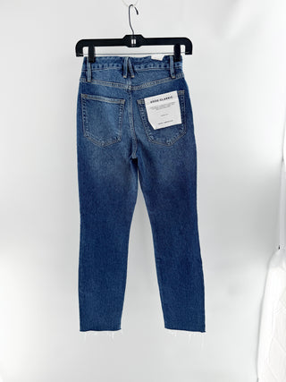 Good American skinny high rise jean, 0/25