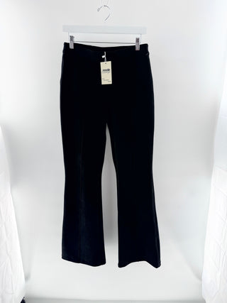 Spanx Black Velvety Flare Pants, US 10
