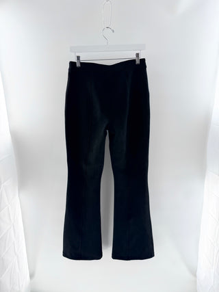 Spanx Black Velvety Flare Pants, US 10