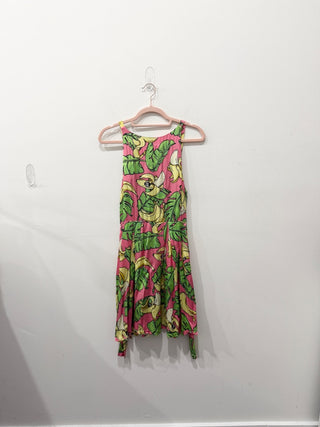 Love Moschino sleeveless midi pattern dress viscose, 40 IT / US 4