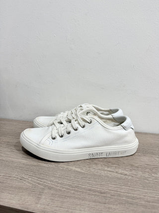 Saint Laurent canvas low top sneakers, 37