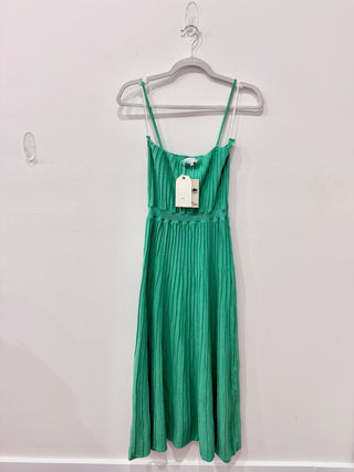 NWT Runway Scout Alexa Sleeveless Knit Midi Slip Dress Emerald Green Women's S