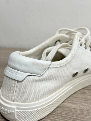 Saint Laurent canvas low top sneakers, 37