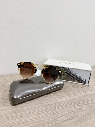 Krewe Duq STL II sunglasses tortoise and gold