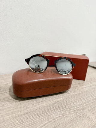 Illesteva milan 4 sunglasses tortoise and metal