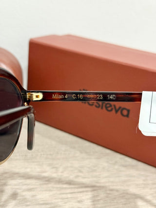 Illesteva milan 4 sunglasses tortoise and metal