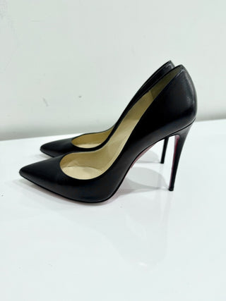 Christian Louboutin Pigalle Nappa Leather Stiletto Heel Pumps Black Women's 39.5
