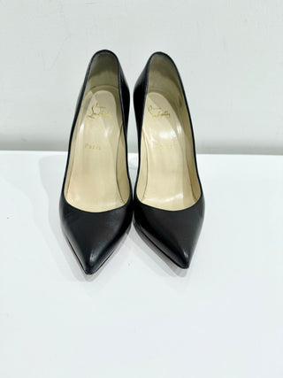 Christian Louboutin Pigalle Nappa Leather Stiletto Heel Pumps Black Women's 39.5