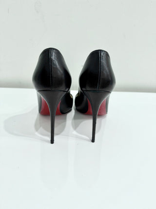 Christian Louboutin Pigalle Nappa Leather Stiletto Heel Pumps Black Women's 39.5