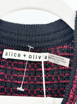 Alice & Olivia cardigan with chain trim detail, XL