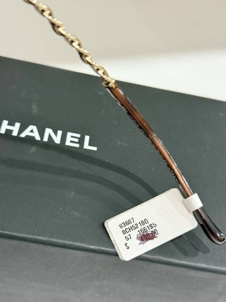 Chanel oversized sunglasses 5210 Q with chain temples