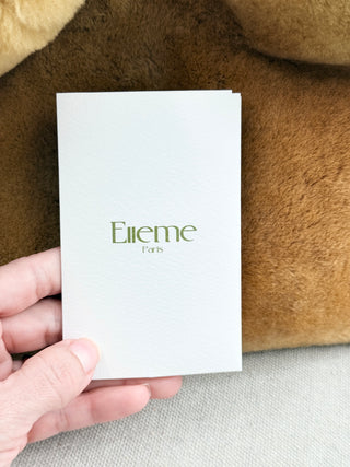Elleme shearling top handle shoulder bag with long strap