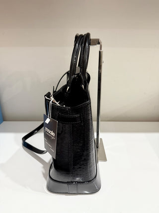 Louis Vuitton Paris Black Patent Leather Handbag