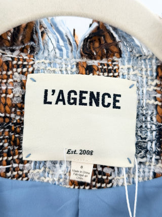 L'Agence tweed jacket blazer, 8