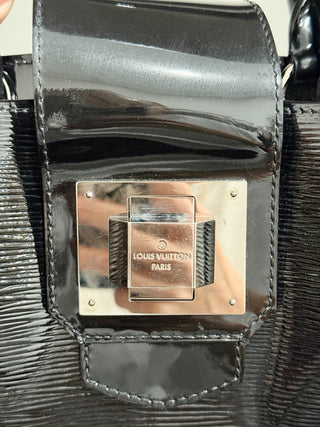 Louis Vuitton Paris Black Patent Leather Handbag