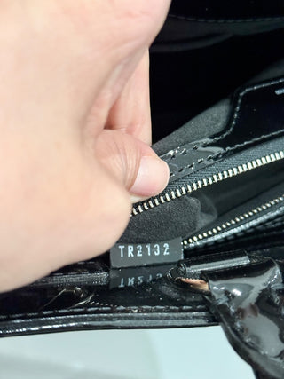 Louis Vuitton Paris Black Patent Leather Handbag