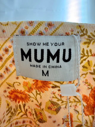 Show Me Your Mumu matching set crop top and flare jeans pattern, M