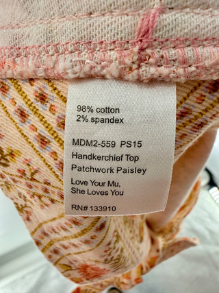 Show Me Your Mumu matching set crop top and flare jeans pattern, M