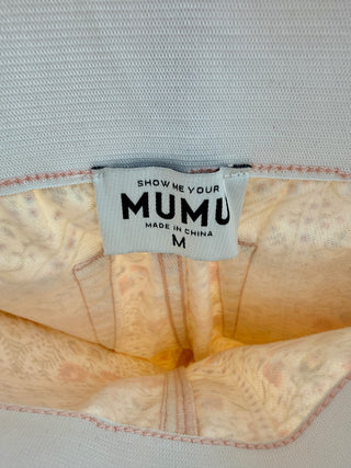 Show Me Your Mumu matching set crop top and flare jeans pattern, M