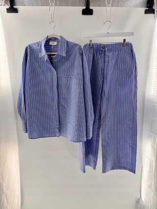 Vigolo cotton striped set, S ovesized