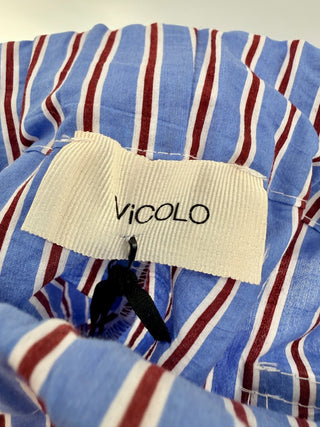 Vigolo cotton striped set, S ovesized