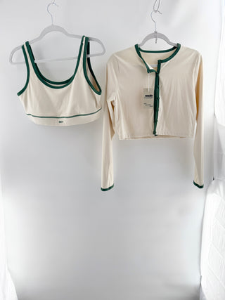 Set active Active Set Cropped Top with Sports Bra, XL