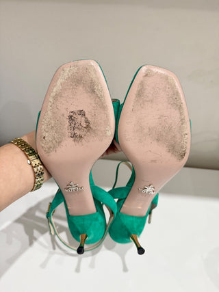 Prada suede low heel sandals, 40