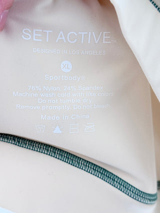 Set active Active Set Cropped Top with Sports Bra, XL
