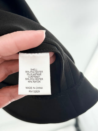 L'Academie Long Sleeve Black Dress w/zipper, XL