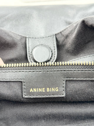Anine Bing large kate leather tote bag